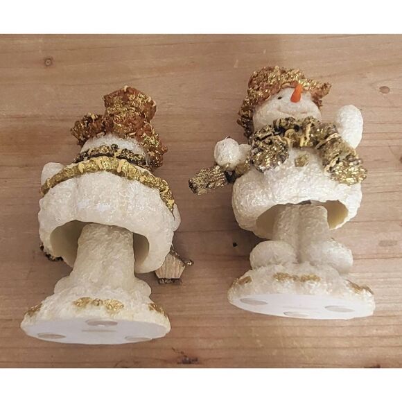Vintage Resin Bobble snowmen lot of 2 - Picture 6 of 7